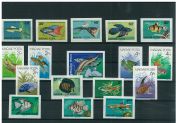 Imperforated thematic sets -Fish