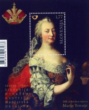 Maria Theresa was born 300 years ago - Slovenian stamp