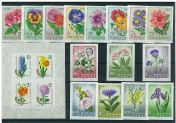 Imperforated thematic sets - Flowers II