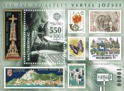95th Stamp Day: József Vertel was born 100 years ago - block