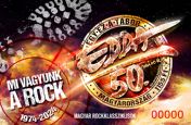 Hungarian rock classics  V: EDDA Művek red-numbered imperforated souvenir sheet 