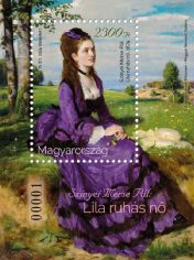 The 150-year-old painting by Pál Szinyei Merse: Lady in Violet 