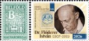 Eminent philatelists XII.: Dr. Istv&aacute;n Fl&oacute;derer - thematic personalised stamp
